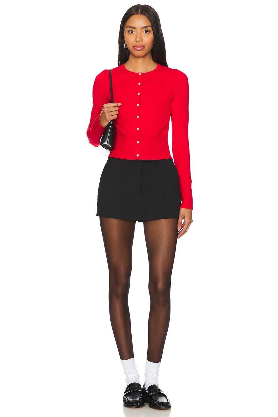 Lovers & Friends Callie Black Micro Skort Preppy Academia Size Small